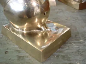 B.N.A. cast bronze eprouvette mortar