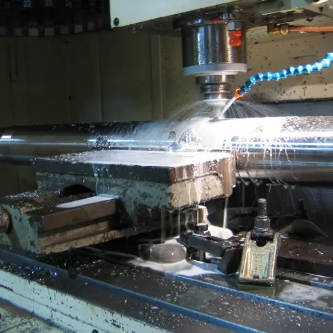 Machining a new boat shaft