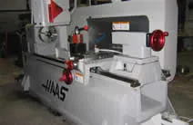 A Haas CNC lathe